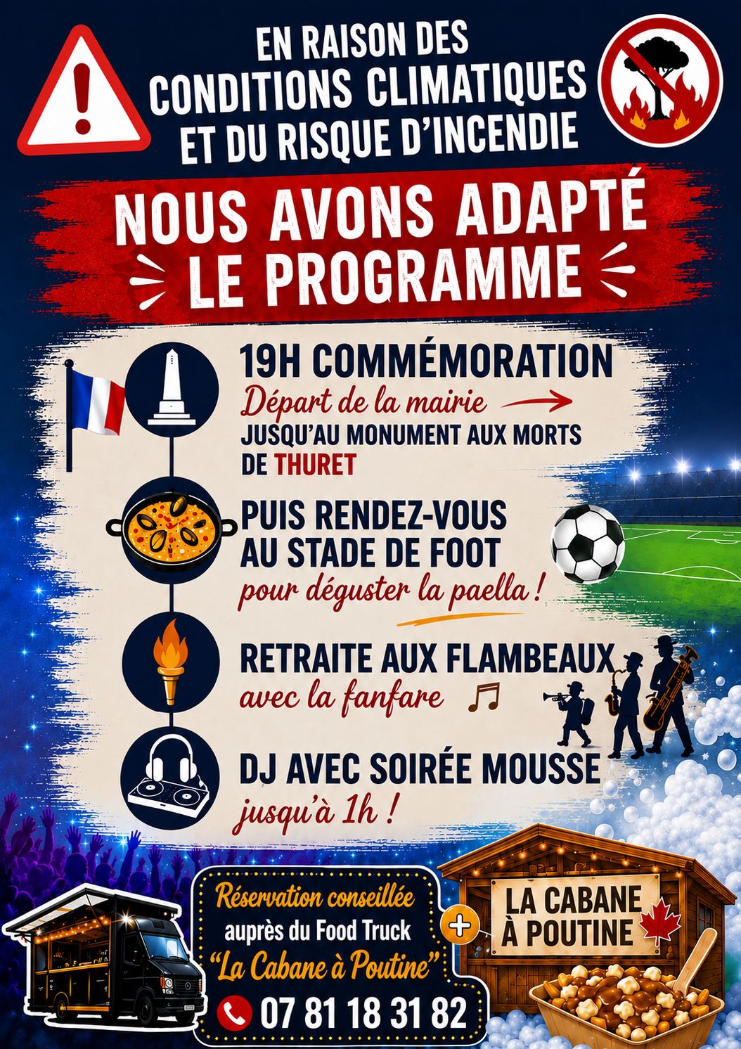 Fête nationale le 13/07 à Thuret