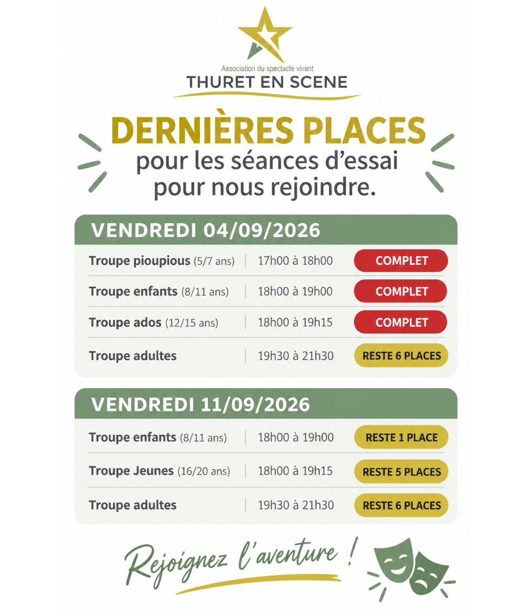 Journées essai théâtre