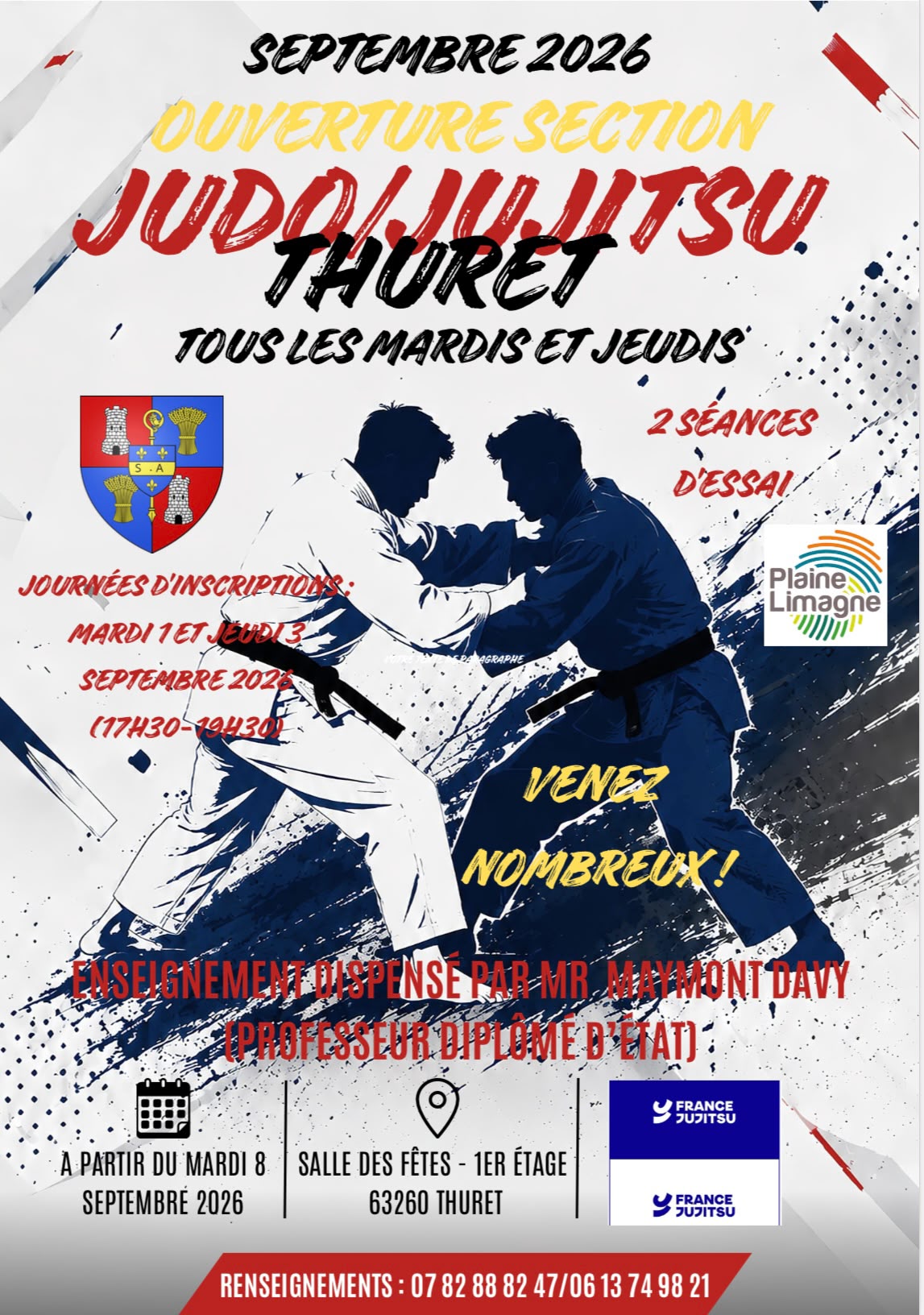 Journées inscriptions Judo/Jujitsu Thuret